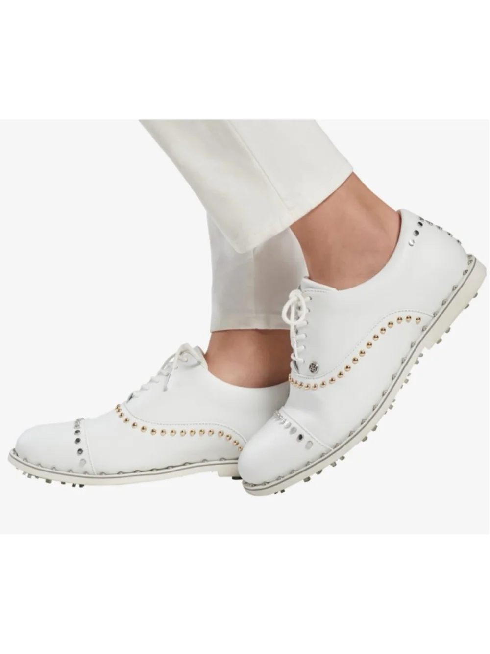 NWT G/Fore Ladies Welt Stud Gallivanter Golf Shoes White Women's 6.5